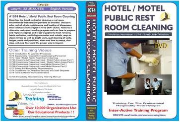 American Training Videos Hospitality Series 1074 Hotel/Motel Public Rest Room Cleaning